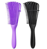 2pack Detangling Brush for Afro America Hair Textured 3a -4c Kinky Wavy Curly Coil Wet Dry Oil Thick Long Hair Knots Detangler Easy to Clean