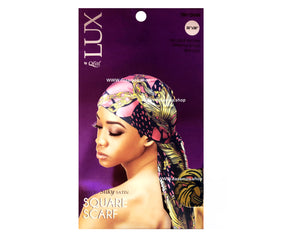 LUX by Qfitt  LUXURY SILKY SATIN SQUARE SCARF 36"x36" #7081