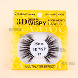 RetroTress 3D 25mm Wispy High-End Lashes Mink HAND MADE Eyelashes Bulk Variety Mixed Dramatic Long Soft Fluffy Wispy Bold Big False Eyelashes Makeup